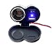 Auto Hub Waterproof Bike Charger with Cigarette Lighter- Black RS.599.00