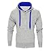 Produktbild Amphia - Männer Slim Hoodie Sweater Jacke - Männer beiläufige mit Kapuze Reißverschluss Lange Hülsen-Feste Gymnastik-Sport-Mantel-Jacke