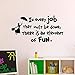 Produktbild Wandtattoo Mary Poppins in Every Job That Must Be Done There is an Element of Fun Vinyl, Inspirierende Zitate für Kinderspielzimmer, 35,6 x 68,6 cm