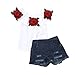 Produktbild Kapuzen Pullover Shirts Ärmellose Blusen Crop Tops Jumpsuits Bodysuits Overalls Geldes Weiße T Shirts Outfits Strampler Junge Overall Rot Unterhemd
