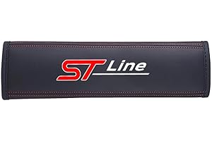OBong 2 Pezzi Auto Imbottiture Cinture di Sicurezza Spallina Compatibile con per Ford ST Line Focus X 2 3 Mondeo Fiesta Kuga MK2 MK3 MK4 Copricintura Sicurezza Interni Accessori,C