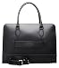 Produktbild Su.B 13,3 Zoll Laptoptasche mit Trolleyband Fuer Damen | Spaltleder | Professionelle Designer Aktentasche, Handtasche, Schultertasche | Schwarz