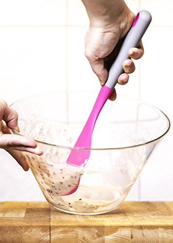 Paulis Kitchen – Flexibler Spatel für den Thermomix® TM5 / TM31 Mixtopf und Schüsseln (Pink/Grau) - 3