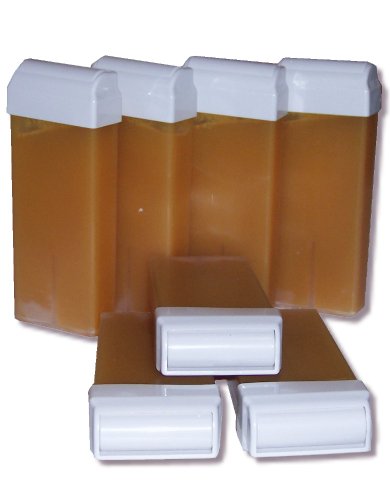 Look Concept  7 cartuchos de recambio de 100 ml de cera de depilar, desechable, de miel, para depilación con bandas
