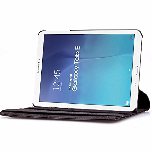 inShang T560 Cover für Samsung Galaxy TAB E 9.6 Inch T 560 Hülle mit PU Leder Skins Etui Schutzhülle Ständer Smart Case Cover, 360 Grad rotierende + inShang Logo hochwertigen Stylus Eingabestift Stift - 2