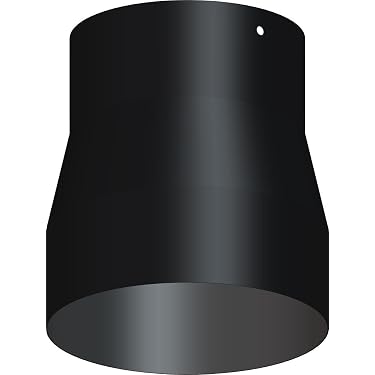 3 Inch To 6 Inch Black Flue Increaser - GR8 Fires