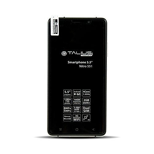 Talius NITRO551GRY - Smartphone - Quad Core 1.3Ghz - 2Gb de Ram - 16Gb Memoria Interna - Bluetooth 4.1 - Pantalla 5.5