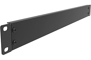 Jingchengmei 1U New Disassembled Blank Rack Mount Panel for 19-Inch Server Rack Enclosure or Network Cabinet, Black(ABPA)