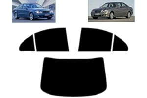 TINTCOM.COM Film Solaire Prédécoupé Teinté pour-Mercedes E Class W211 4-Portes Berline 2003-2009 Vitres Arrière & Lunette (05% Noir Fumé Super)