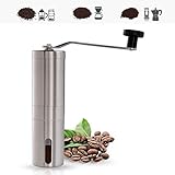 molinillo cafe oster bvstbmh23 Duradero y de primera calidad: el molinillo de café manual consiste en un cuerpo de acero inoxidable cepillado y una fresa cónica de cerámica que es más duradera y no es fácilmente frágil.