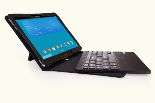 MoKo Abnehmbare Wireless Bluetooth Tastatur Drahtlose QWERTY Keyboard mit PU Leder Tasche Schutzhülle Ledertasche Lederhülle Hülle Case für Samsung Galaxy Tab PRO 10.1 SM-T520N Android Tablet, SCHWARZ - 6