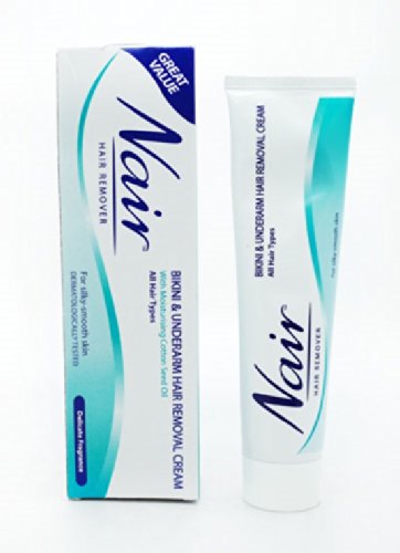 3x NAIR MOISTURISING BIKINI AND UNDERARM CREAM WITH MOISTURISING COTTON SEED OIL FOR ALL HAIR TYPES - 90ML