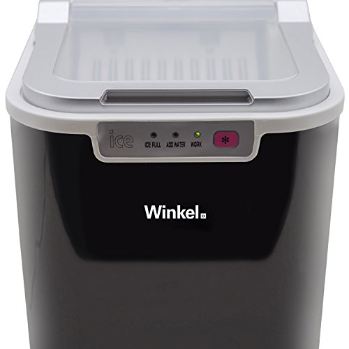 Winkel KW12 Eiswürfelmaschine circa 12 kg Eiswürfel pro Tag, Wasserstandsanzeige, schwarz - 2