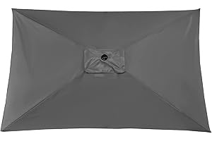 FGYZYP - Telo di ricambio per ombrellone, rettangolare, in tessuto, per terrazza, terrazza, bar (solo 3 x 2 m)