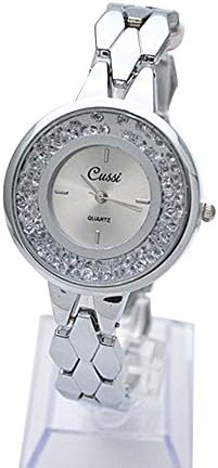 LONGQI WATCH Elegant Bracelet Watch with Snake Pattern Band Bead Floating Quartz Women Watches