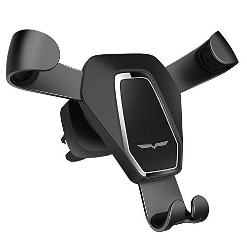 MUYOS Mobile Phone Holder Car Air Vent Mount Mobile Phone Holder for Car 360° Rotation Compatible with iPhone 11 Pro, X XS XR Max, Samsung S10 S9, Huawei P20 Mate10 etc.
