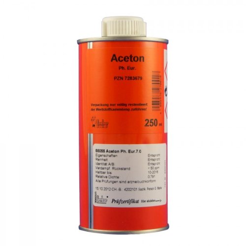 Preisvergleich Produktbild Aceton Ph. Eur. 250 ml Blech