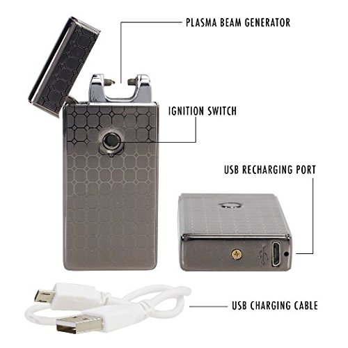 USB Wiederaufladbare Elektronisches Arc Feuerzeug Windproof - 2