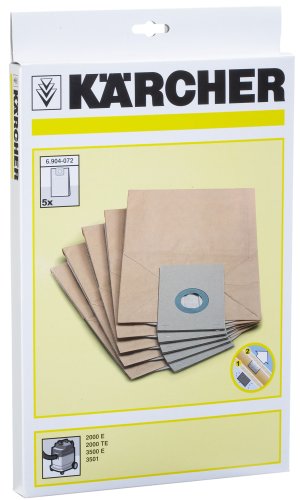 Kärcher Papierfiltertüten 5St. für A2000E / TE, 6.904-072.0