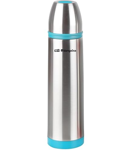 Thermos In Acciaio Inox Metaltex Cosmos 0,75 L - Doppia Parete Sottovuoto, Chiusura A Pressione, 750 Ml
