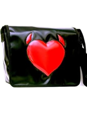 Goellerbags Schultertasche Motiv Rot Herz H 23, B 30, T 10