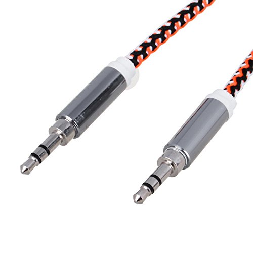 LipiWorld Nylon Metal High Quality 3.5mm Male to Male Audio Aux Cable for car, Laptop, Speakar, Android Phones and iphone - 1 Meter(colour may vary) RS.159 (60.00% Off) - Amazon