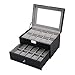 Produktbild European American Fashion 20 Gitter Slots Schmuck Uhren Display Aufbewahrungsbox Fall Uhren Container Organizer Box