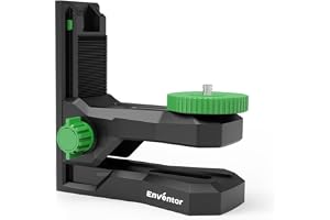 Enventor Laser Level Wall Mount - Magnetic Adjustable Bracket, 360° Rotating Base with Height Lock, 1/4" & 5/8" Threads for M