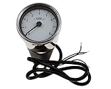 drehzahlmesser motorrad nachrüsten Drehzahlmesser D= 60mm, weiß/chrom, elektronisch, 8.000 U/min, Motorrad, rund