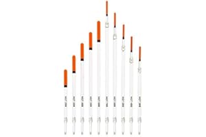 NGT Clear Waggler Floats Unloaded X 20 Mixed, Straight and Insert. Coarse Fishing. Transparent Plastic Cylindrical Waggler Float