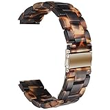 Harz Uhrenarmband 22mm Ersatz-Uhrenarmband 22mm Harz mit Dornschließe aus Edelstahl