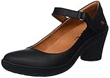 zapatos art mujer amazon Material exterior: Cuero Art 1440 Grass ALFAMA, Zapatos de tacón con Punta Cerrada para Mujer, Negro Black, 36 EU