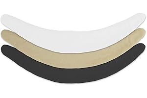 ‎MORE OF ME TO LOVE More of Me to Love- Bambus Bauchfalten Unterlage, 3er- Pack, schwarz, weiß, beige, XL