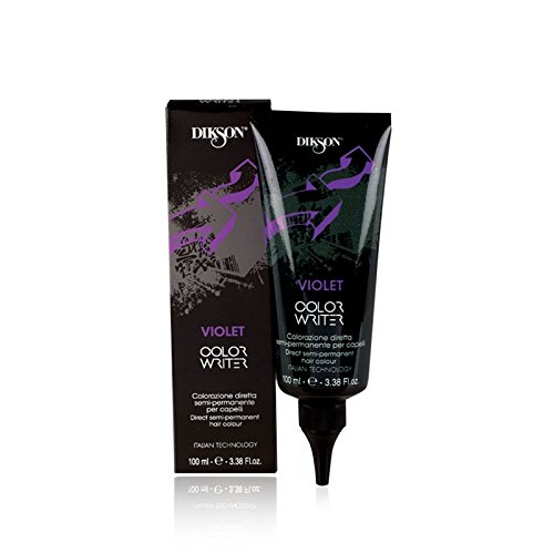 DIKSON COLOR WRITER COLORAZIONE SEMI PERMANENTE PER CAPELLI 7 VARIANTI PROFESSIONALE COLORI PARRUCHIERIA (VIOLET)