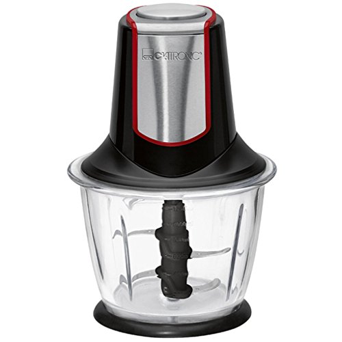 Clatronic Zerkleinerer MZ3560 300 W black, Edelstahl, Rot