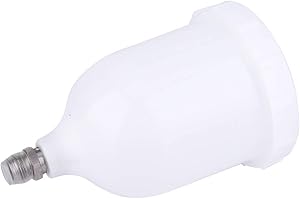 KIMISS Devilbiss Pour GTI Cup Devilbiss Cup Plastique Blanc 600Ml Pistolet Pot Gravity Feed Plastique Peinture Tasse Pour D Evilbiss Pour GTI T Ekna Pro Pri Flg