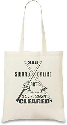 Sword Art Online SAO Cleared Custom Printed Shopping Tote Bag