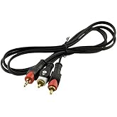 PARCBENY 9486 2 RCA ERKEK + 3.5 MM STEREO ERKEK 1.5 METRE GOLD 1.KALİTE KABLO