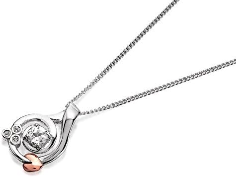 Clogau Silver And 9ct Rose Gold Tree Of Life Origin Necklace Women Jewelry Gift