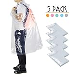 【Súper resistente al agua】hecho de un material de PE súper impermeable, unido con una capucha con cordón y puño elástico, este poncho de lluvia te protege bien de mojarse