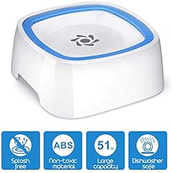 YOUTHINK Bol d'eau pour Chien, Gamelle Anti Débordement pour Chiens, Bol d'eau pour Animaux de Compagnie Anti-déversement, Éviter la Bouche mouillée Bol d'eau Flottant Lent, Garder l'eau fraîche