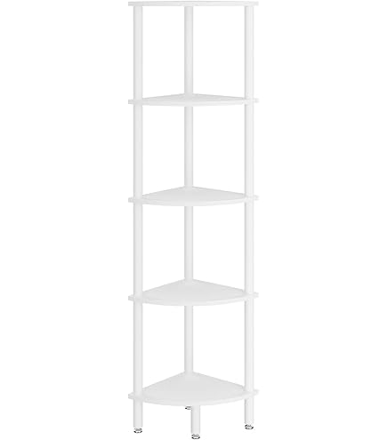 5 Tier Square Acrylic Bookshelf, Small Bookcase With Acrylic