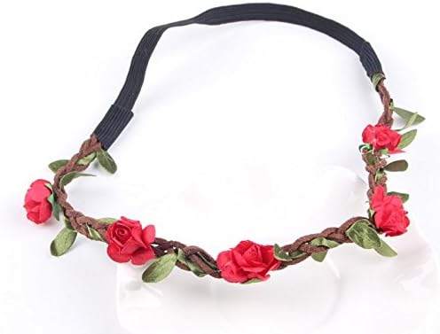 Flower Brooch Flower Crown Festival Wedding Hair Flower Headband Beach Rose Flower Hairband