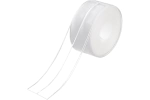 Rusoz - Bande Etancheite Douche, Transparent, Imperméable, Anti-moisissure, 3.2mx38mm, avec aide adhésive pour Les Salles De Bains