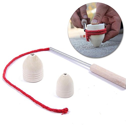 Jspoir Melodiz Old wood gyro classic wooden the Whip toys wooden gyro nostalgic toys wooden classic toys top