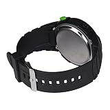 Kycut Große Herren-Armbanduhr, modisch, wasserdicht, LCD-Display, digital, Stoppuhr, Datumsanzeige, Gummi