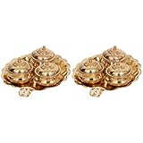 KDT Brass Supari Plate - Set of 2