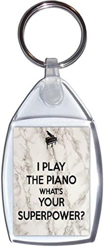 GenericI Play the Piano What's Your Superpower? - Keyring