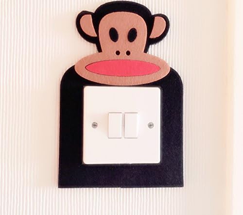 London Golden Swan Super Cute 3D Monkey Light Switch Wall Sticker, Premium Quality Thick Felt Material, Unique On Amazon! Kids Children Boys Girls Bedroom Nursery Room Decor In 2 to 3 Working Days!