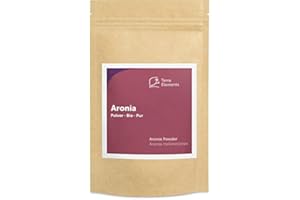 ‎TERRA ELEMENTS Terra Elements Bio Aronia Pulver 100 g I Tresterpulver I 100% rein I Vegan I Rohkost